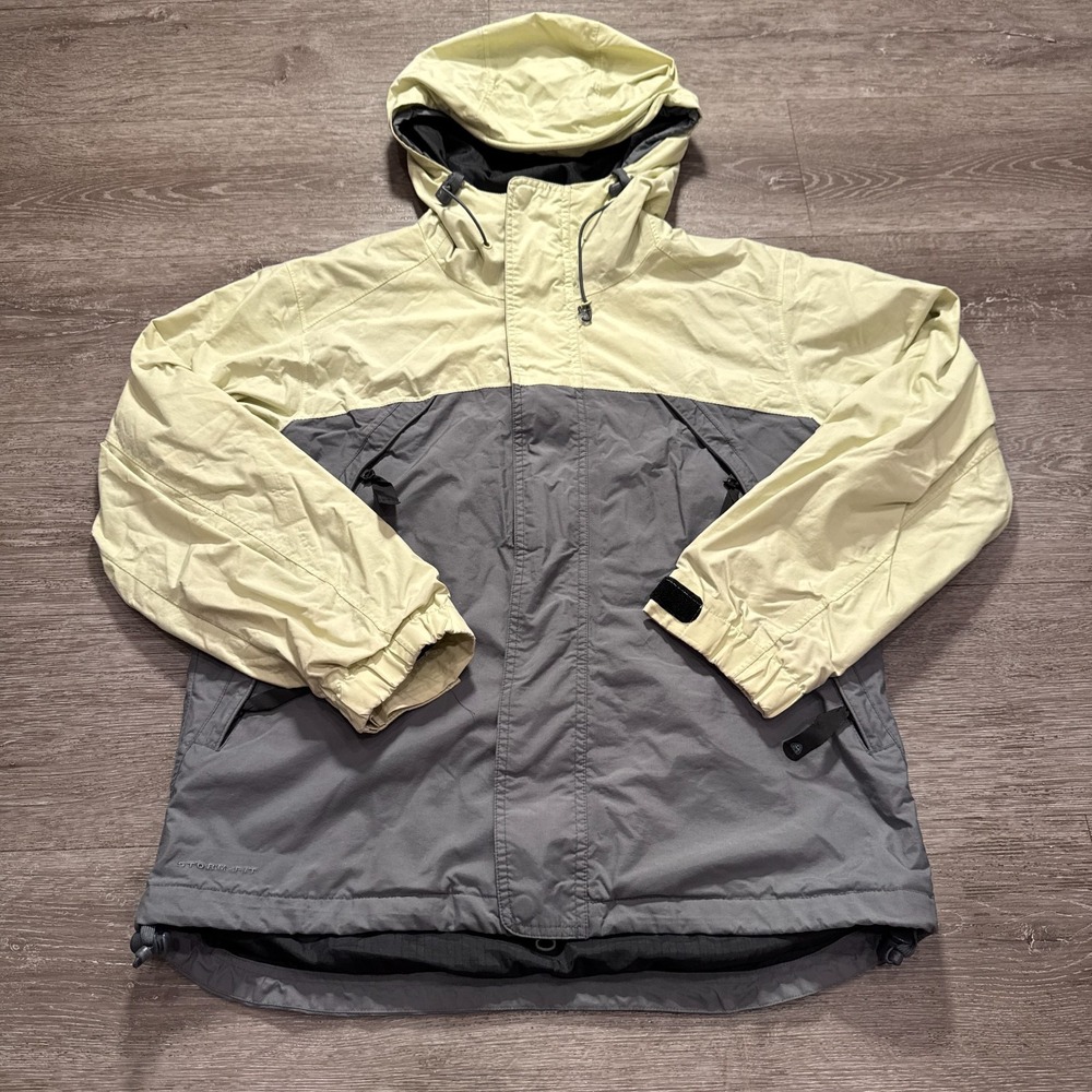 Nike ACG Jacket Women Medium Yellow Grey Nylon Storm-FIT Gorpcore Hiking Vintage